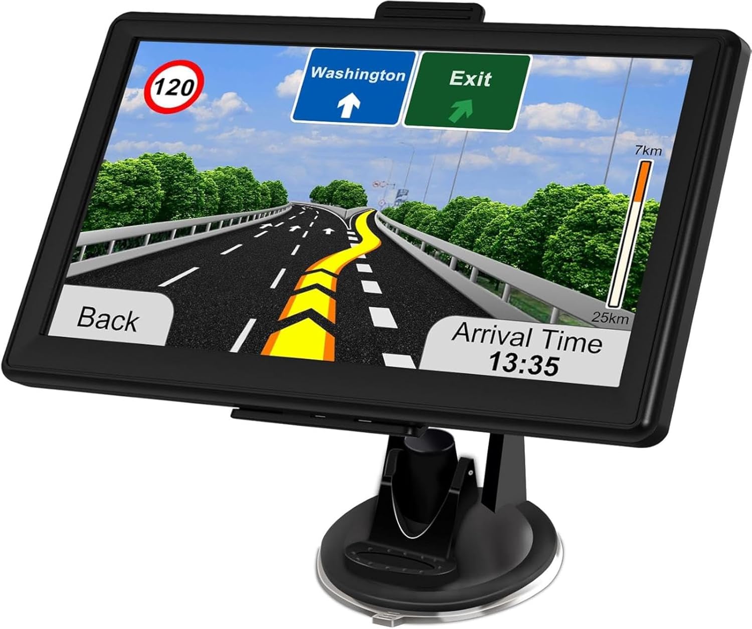 71ELwkt3zbL._AC_SL1500_.jpg GPS Navigator for Car with 2026 Latest Maps Free Update, 7 Inch Car GPS Navigation System for Truck Commercial Drivers with POI/Zip Search, Voice Turn Guidance, Speedcam Red Light Alerts, 7 Vehicles - Image 1