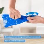 40 Pack Vomit Bags Disposable, Leak Resistant Barf Bags, Portable Blue Vomit Bag, 1000 Ml Emesis Puke Throw Up Nausea Motion Sickness Bag for Car, Aircraft, Taxi - Image 4