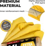 Premium XL Shammy Towel for Car - 2pk (34”x25”) - Super Absorbent Chamois Cloth - Spots & Scratch-Free - Reusable Car Drying Towels - Image 7