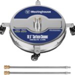 Westinghouse Universal 16.5” Pressure Washer Surface Cleaner Attachment - Stainless Steel - 4400 Max PSI, 1/4” Connector - for Gas and Electric Pressure Washers