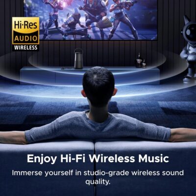 UGREEN Bluetooth 6.0 Receiver for Car with LDAC, AI Noise Cancelling 3.5mm AUX Bluetooth Car Adapter, Hi-Res Wireless Audio Receiver for Home Stereo/Wired Speaker with Hands-Free Call,15H Battery Life - Image 5