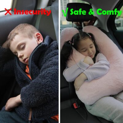 Travel Pillows for Car Back Seat U Shaped Travel Pillow Cushion Car Pillow for Family Sleeping Airplane Adults and Children Head Neck and Body Support Long Distance Journey Accessories - Image 6