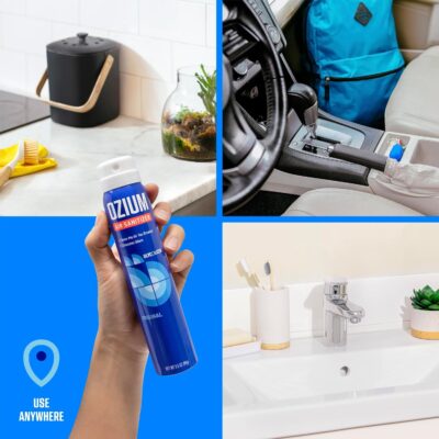 Ozium 3.5oz Air Sanitizer Spray & Odor Eliminator for Homes, Cars, Offices and More, New Car Smell, (Pack of 2) - Image 5
