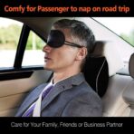 Car Neck Support Pillow for Neck Pain Relief When Driving,Headrest Pillow for Car Seat with Soft Memory Foam – Black - Image 6