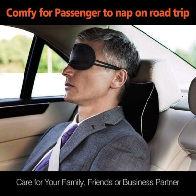 Car Neck Support Pillow for Neck Pain Relief When Driving,Headrest Pillow for Car Seat with Soft Memory Foam – Black - Image 6