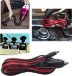 DC Car Charger Cable - 12-24V Auto Power Supply Cord Cigarette Lighter Male Plug to DC 5.5mm x 2.1mm Connector Extension for Portable DVD Player, Car, Camera (10FT) - Image 4