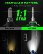 𝟵 𝟬 𝟬 𝟱/𝗛𝗕𝟯 𝟵 𝟬 𝟬 𝟲/𝗛𝗕𝟰 Bulbs Combo – Pack of 4, Super Bright 𝟰𝟬,𝟬𝟬𝟬𝗟𝗠, 𝟭:𝟭 𝗦𝗶𝘇𝗲 6500K Cool White, Fanless Silent Design, 50000-Hour Lifespan - Image 5