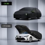 Car Cover Custom Fit for Toyota Corolla 2000-2025, Honda Civic 1991-2025, Waterproof All Weather Full Exterior Cover Rain Sun Protector Car Cover with Door Zipper - Image 7