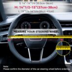 Boho Steering Wheel Cover Elastic Microfiber for Women, Universal Fit 15 inch Car SUV, Hippie Style Protector Cover, Anti-Slip, Breathable, Absorbing Sweat - 01 - Image 6