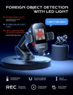 CHGeek Wireless Car Charger, 15W Fast Charging Auto Clamping Phone Holders Phone Mount fit for iPhone 17 16 15 14 13 12 Pro Max 11 XR XS, Samsung Galaxy S25 Ultra S24 S23, Black - Image 9