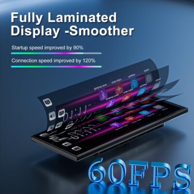 [11" Fully Laminated 60fps Touchscreen] -Accfly Wireless car Play Screen for Apple carplay &Android Auto, OTA Updates -HD Front Dashcam & Backup Camera, Car Stereo Radio/GPS Navigation/BT Audio - Image 4