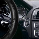 HAOKAY Top Grade Black Genuine Leather Steering Wheel Cover Men Women, Luxury Steering Wheel Cover for Cars, SUVS and Trucks，Universal 14.5-15 inch - Image 3