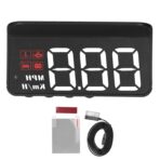 Obdii Hud, Car Speedometer, Obd2 Hud Windshield Projector Multifunction Gauge Alarm Fatigue Driving Reminder - Image 6