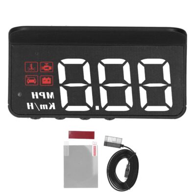 Obdii Hud, Car Speedometer, Obd2 Hud Windshield Projector Multifunction Gauge Alarm Fatigue Driving Reminder - Image 6