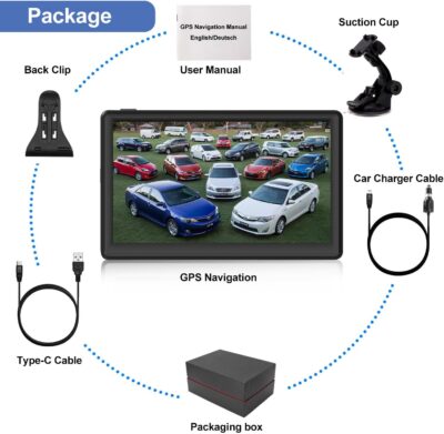 GPS Navigator for Car, 7" GPS Navigation System for Truck Commercial Drivers 2026 with US/CA/MX Offline Map, Lifetime Free Update, GPS for 7 Vehicles with Voice Drive Guidance, POI/Zip Search, FM - Image 8