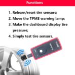 Upgraded Ford TPMS Relearn Tool Ford TPMS Reset Tool TPMS Programming Tool Tire Pressure Sensor Reset Train Tool for Ford Lincoln Mercury F150 Focus Kuga Mustang Transit Taurus Edge Escape TPMS Tool - Image 5