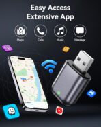 Burnt Sugar Wireless Carplay Adapter for iPhone 2026 Upgraded, Ultra-Mini USB Design for Apple Car Play Convert Wired to Wireless, Stable Low-Lag GPS Plug & Play for iOS 10+ & Cars from 2016+ (Gray) - Image 4