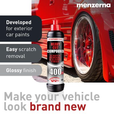 menzerna Scratch and Swirl Remover Kit I Car polishing Set with Menzerna Heavy Cut 400 (8oz) and 3,5 Inch Polishing Pad I Deep Scratch Repair Kit for All Types of Vehicles - Image 5