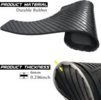 AUTOXBERT Mud Flaps for Trucks Heavy Duty Universal Rubber Mud Flaps Car Dirty Fender All Weather Mudguards Front Rear Splash Guards with Stainless Steel Plates, 2pc- Black - Image 3