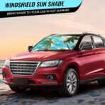 Windshield Sun Shade - Car Windshield Sun Shade for UV Protection Heat Reduction 2025 Sun Visor for Car Interior (55"x31.5") - Image 9