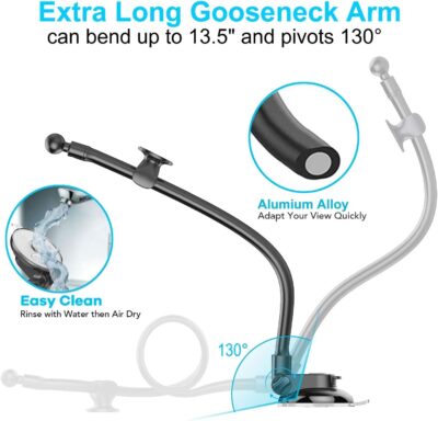 APPS2Car for Garmin GPS Car Mount, Windshield Dashboard Suction Cup GPS Mount for Car, Replacement Holder for Garmin Dezl Drive Zumo DriveSmart RV Nuvi Driveassist StreetPilot DriveLuxe - Image 3