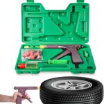 Tire Plug Kit, Tire Repair Kit, Mushroom Tire Plug Kit, Heavy Duty Tire Repair Tools for Tubeless Tires, Complete Set with Plug Gun and More for Truck, ARB, ATV, Tractor, RV, SUV, Trailer