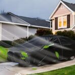 Car Cover for Sedan, Car Cover Waterproof All Weather for Automobiles, Outdoor Heavy Duty Full Car Covers Windproof Universal Fit for Sedan 180-185 inch - Image 3