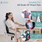 FLORICH Car Seat Cushion and Lumbar Support Pillow for Office Chair Car, Neck Headrest Pillow, Ergonomic Memory Foam, Pressure-Relieving Back Support for Car, Office Chair & Wheelchair – Black - Image 5