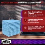 AIDEA Microfiber Cleaning Cloth Blue,150PK, Shop Rags, Microfiber Towels for Cars, Dusting Cloth Lint Free Rags, Absorbent Towels for SUVs, House, Kitchen, Mechanic, Workshops, 12"×12" - Image 2