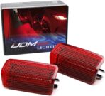 iJDMTOY Full LED Side Door Courtesy Light Assy Compatible With Lexus IS ES GS LS RX GX LX; Compatible With Toyota Avalon Sienna Venza Camry Prius 4Runner, Powered by 18-SMD Red LED