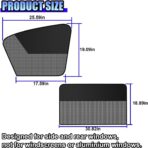 Car Window Shades, Magnetic Side Window Sun Shade Curtain, Half Blackout & Half See-Through UV Protection & Heat Blocking Car Window Screen, Vehicle Sun Shades for Driver Passenger (4PCS) - Image 2