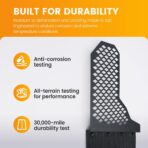 Heavy Duty Mud Flaps All Weather Resistant Splash Guards Compatible with Universal Trucks SUVs Vans Off-Road and Daily Use (4PCS Black Front&Rear) - Image 4