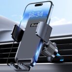 Blukar Car Phone Holder Mount, Super Stable Air Vent Cell Phone Car Mount with 2025 Metal Hook Clip, 360° Rotation,One Button Release for iPhone, Galaxy, Google, and All Other Smartphones
