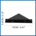 4pcs Black Straight Car Rear Lower Bumper Splitter Lip Wing Diffuser Shark Fin Spoiler Universal with Screw for Car SUV Item Replacement - Image 3