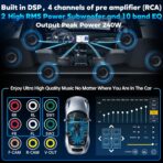 PLZ 10.1" Wireless Single Din Car Radio Stereo with Apple Carplay Android Auto Touch Screen, Car Play Audio Receivers Headunit, Bluetooth 5.3, Backup Camera, 240W, 2 Subwoofers, Navigation, FM/AM, SWC - Image 5