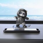 Kwak's Car Dashboard Decor Cute Interior Accessories Ornaments (Black)