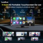 Largest 11.5 inch Wireless CarPlay Screen for Car, A-pple CarPlay & Android Auto HD Touchscreen with 4K Dash Cam/1080P Backup Camera/Navigation/Bluetooth/Voice Control/FM/Mirror Link,for All Vehicles - Image 2