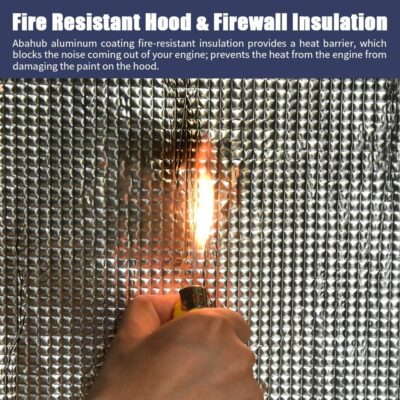 Abahub Sound Deadening 236 mil 16 sqft Heat Shield Automotive Insulation Roll - Car Sound Deadening Material Hood Insulation Pad, Firewall 59"x39" - Image 5