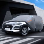 Waterproof Hyundai Kona(2017-2026) Car Cover with Breathable Vents, [2026 Upgrade] Premium Covers with Cotton Liner and Zipper Door, Sun Rain Snow Dust Uv Protection.(Gift with Towel) - Image 8