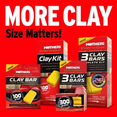 Mothers California Gold 3 Clay Bar Complete Kit, 3 80-gram Clay Bars + 16 oz. Instant Detailer + Microfiber Towel — Removes Contaminants, Restores Brilliance & Smoothness of Paint (07240) - Image 8