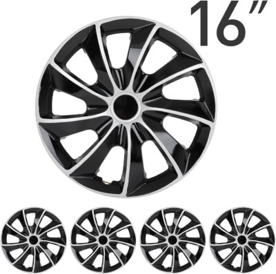 ECCPP 4PCS Easy to install 16 Inch Hubcap Wheel Cover Auto Tire Replacement Exterior Cap-Snap On Hubcap OEM Replacement Full Lug Skin - Image 7