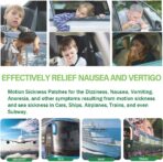 (2026 New) Motion Sickness Patches Non-Drowsy, 100% Natural Motion Sickness Patch(Efficient– Lasts 72 Hours)-for Car Airplane Ship Altitude Sickness(Travel Essentials)-for Adults and Kids(24 Count) - Image 6