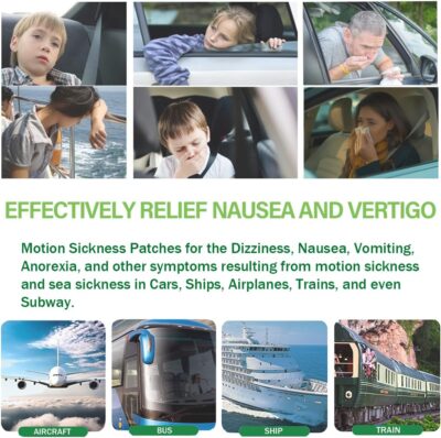 (2026 New) Motion Sickness Patches Non-Drowsy, 100% Natural Motion Sickness Patch(Efficient– Lasts 72 Hours)-for Car Airplane Ship Altitude Sickness(Travel Essentials)-for Adults and Kids(24 Count) - Image 6