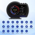 OBD2 GPS Dual System Car HUD Display - Digital Speedometer with Water Temp Voltage RPM - Universal Heads Up Display for Most Vehicles - Image 2