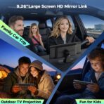 LAMTTO 9.26" Wireless CarPlay Screen for Car - Apple CarPlay & Android Auto Touchscreen, 1600x600 HD IPS Display, Plug & Play, OTA Updates, Waterproof Backup Camera & Screen Mirroring - Image 6