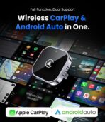 Teeran 2 in 1 Wireless CarPlay and Android Auto Adapter, Easy Setup Plug and Play, Fast Seamless Use Supports 1000+ Cars with Built-in Wired Car Play/Android Auto Compact Sleek Design Car Adapter - Image 2