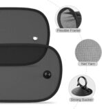 Car Sun Shade, 2 Pack Window Shade for Baby Universal Cling Sunshade for Side Window Sun Glare and UV Protection for Kids/Adults/Pets - 20''x12'' Fits 98% Cars(Suction Cup Stick) - Image 7