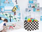 HIYAGON Rectangular Car Basket for Boys Checkered Basket Kids Baby Storage Bin Toy Organizer Box Car Room Decor(Racing Flag) - Image 5