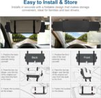 Veharvim Sun Visor Extender for Car (Polarized, UV400, PC Lens, 2 Side Sunshade), Car Visor Extender Sun Blocker, Visor Extender Attachment, Anti-Glare Sun Visor Accessory for Safe Driving (2 Pack) - Image 8