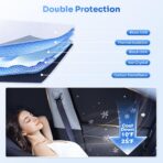 Sunshades for 2021-2025 2026 Volkswagen/VW ID.4 Accessories Windshield Sun Shade Side Rear Window Shade Cover Sun Visor Shield Privacy Protection for Camping Keep Vehicle Cool Black 8PCS - Image 4